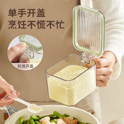 Luxury Condiment Container Set for Home Use with Spoon, Soli