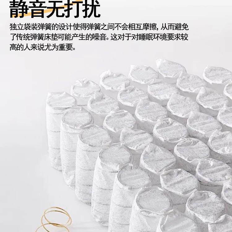 818五酒席梦思乳胶康店驰簧缩卷包弹床垫家用卧室20cm压加厚