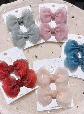 Sweet Bow Side Clip Hair Accessories Girls Hairpin Headwear
