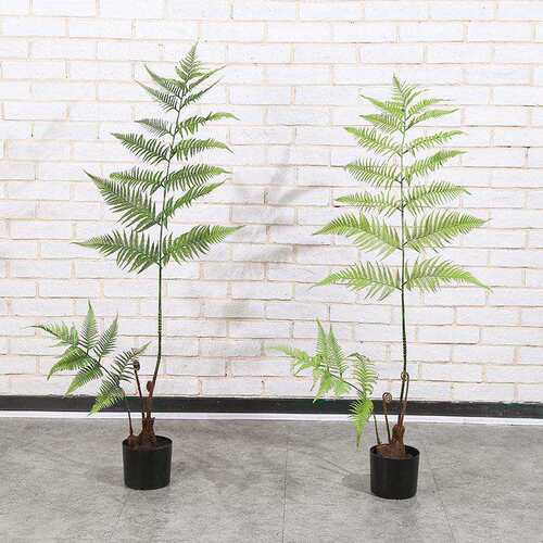 北欧大型盆栽仿真花卉绿植蕨叶植物盆景室内落地假树装饰摆件