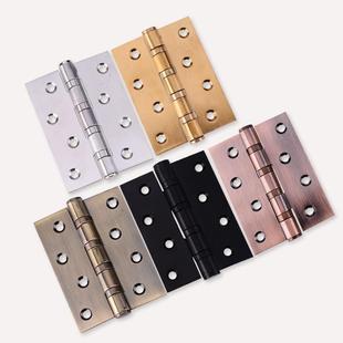 304不锈钢加厚4寸5寸子母合页免开槽木门房门合页轴承静音合页