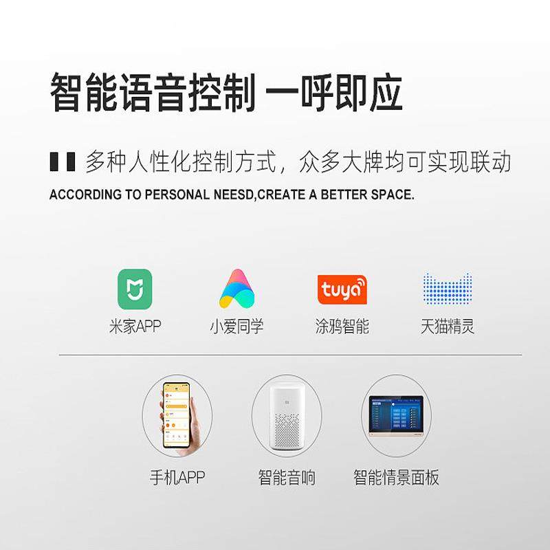 三棵松全光谱吸顶灯护眼LED高显指智能圆形卧室书房儿童房间灯