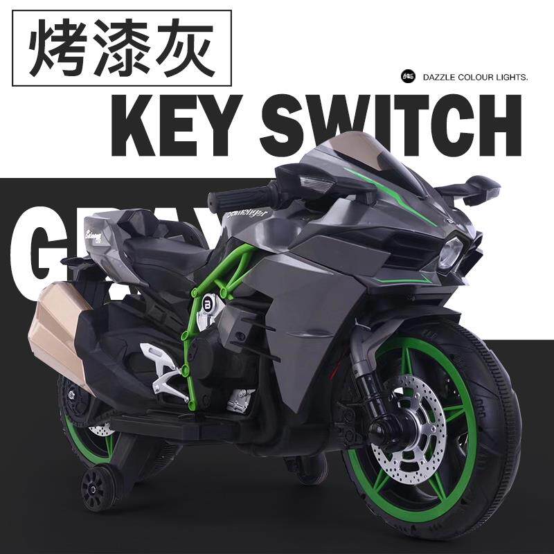 高档超大号儿童3动摩车新款男女电宝宝充电摩托车/托7/9岁小孩玩