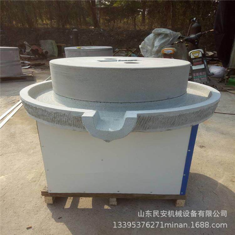 五谷杂粮电动石磨机60型电动石碾磨粉机磨香油芝麻酱的香油机