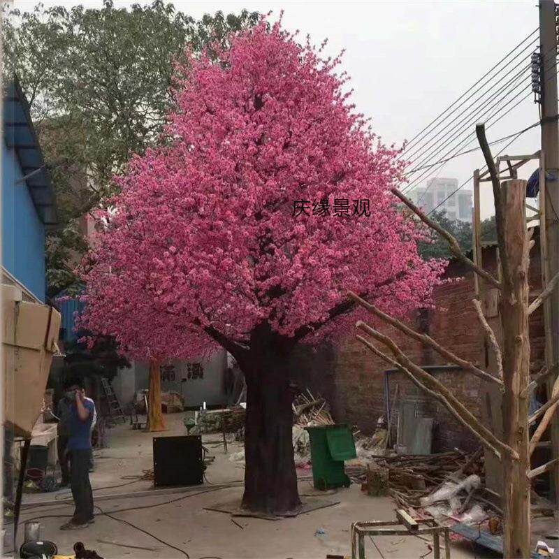 仿真樱花树人造落地景观桃花树许愿树婚庆酒店装饰舞台拍摄道具
