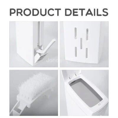 Q6PE Bathroom Trash Can Plastic Wastebasket with Toilet