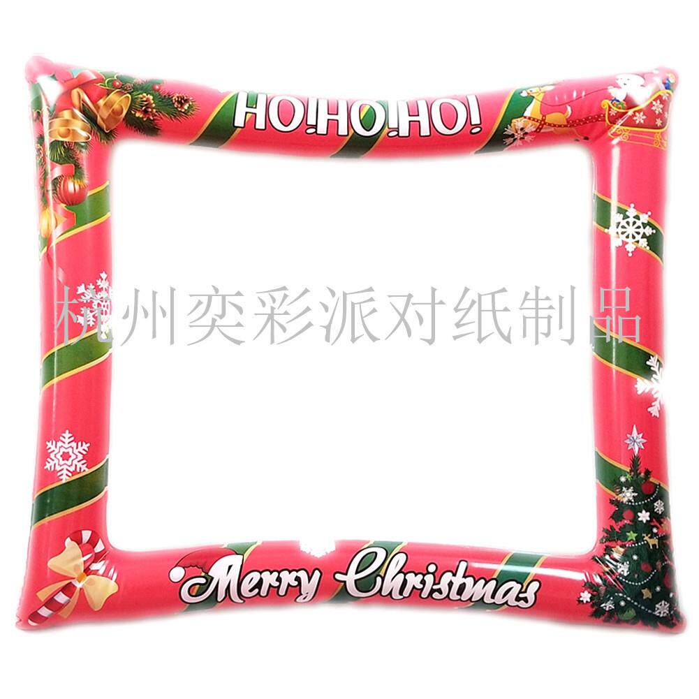 供应圣诞相框 手持充气相框 圣诞活动现场布置 圣诞拍照道具
