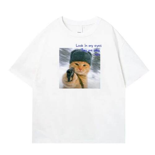Funny Selfie Cat T-Shirt, Animal Shirt Vintage Graphic Tee
