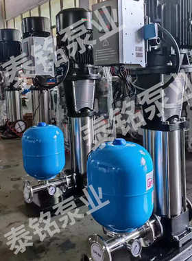 变频恒压供水机组 无负压供水设备不锈钢多级离心泵设备二次给水