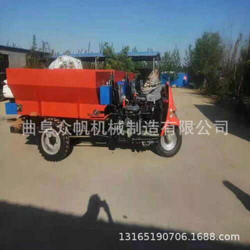 撒粪车自走式撒肥机果园三轮施肥机厂家 鸡粪撒肥车三轮车