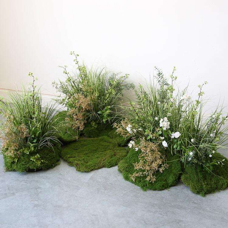 高青苔草丛造景室内花园餐厅庭院假绿植插花软装仿生花丛景