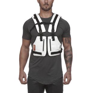 正品 备肌肉男跑步马防护背战术训 健甲身马甲男运动防士护心户外装