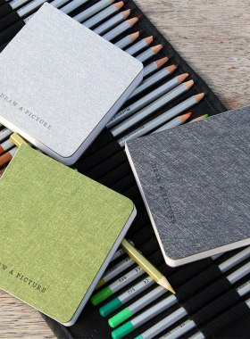 轻听250g口袋速写本sketchbook盖章绘画彩铅素描正方小巧随身定制