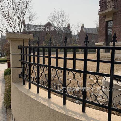 现货安全防护隔离栅栏学校小区别墅锌钢护栏工地厂区围墙铁艺栏杆