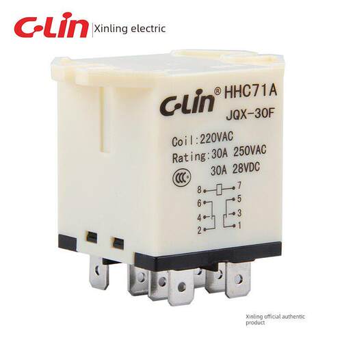 正品新陵牌Jqx-30F-2Z电磁中间继电器Hhc71A-2Z 30A Ac220V Dc24V