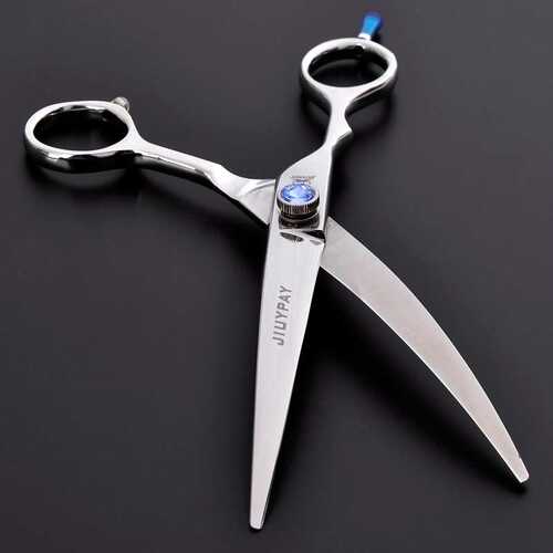 厂家供应集派7.0寸弯头宠物剪刀宠物修毛剪弯剪剪毛宠物美容剪刀