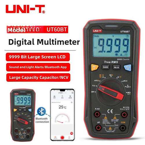 优利德UT60BT蓝牙数字万用表高精度智能防烧维修电工数显式9999位