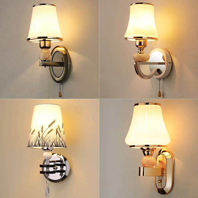 壁灯卧室床头客厅灯led温馨带开 关现代简约墙壁灯双头过道楼梯灯