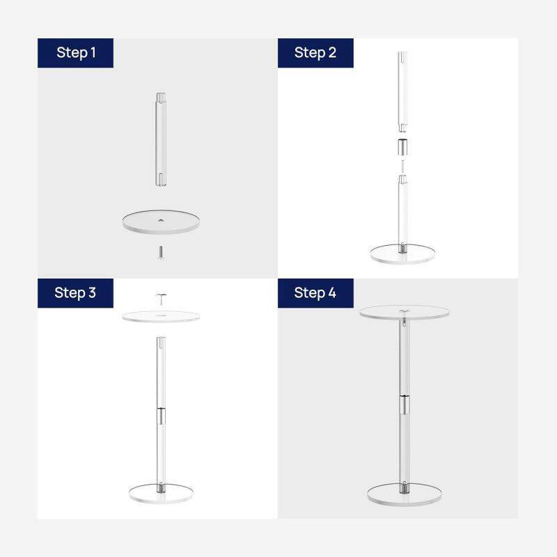 透明茶几亚克力边几北欧简约创意时尚角几现代小圆桌小空间饮料桌