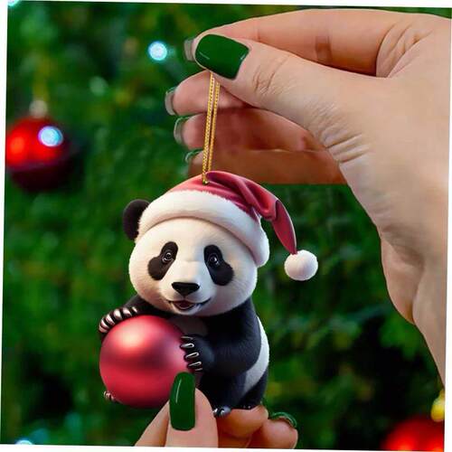 Creative Adorable Cartoon Panda Home Christmas Tree Hanging