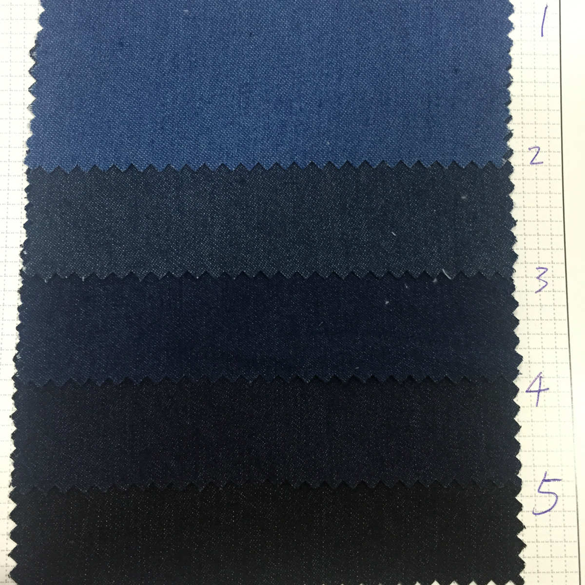 16S 弹力 水洗 涤棉 牛仔布 涤棉牛仔 童装 水洗牛仔面料 批发