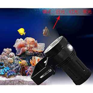 A10A001手电筒业专潜-水摄影补光手电功大率相机灯摄影灯
