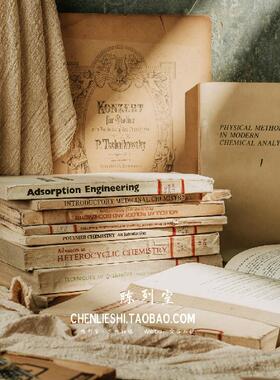 外文做旧书 英文旧书古董书覆古书陈列装饰道具书样板间覆古拍摄