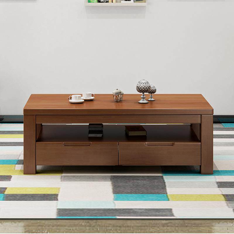 简约中式客厅家具实木茶几宾馆出租房电视柜组合套装厂家