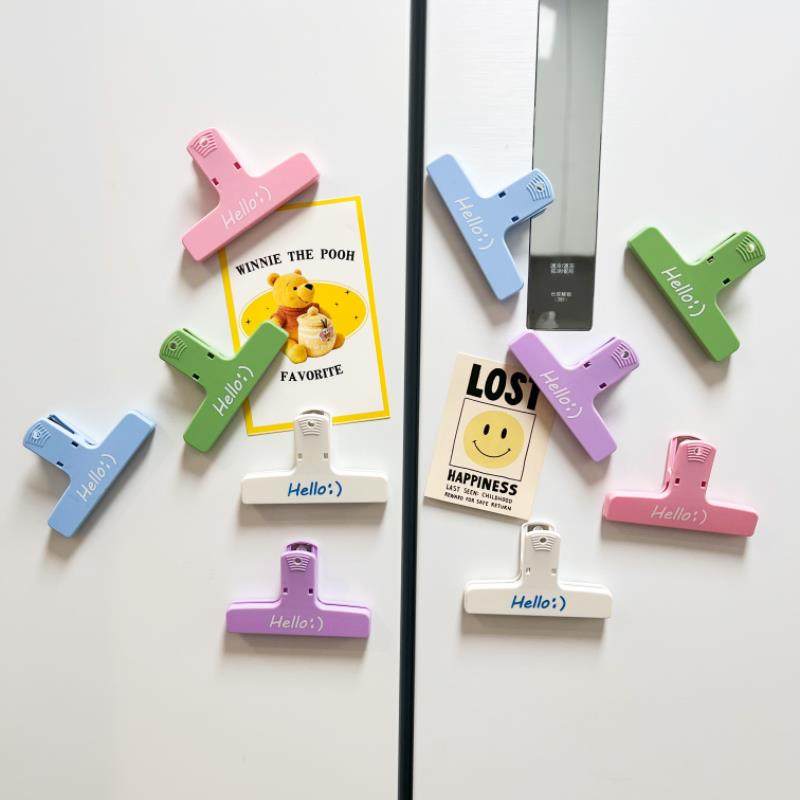 高颜值彩色磁吸封口夹冰箱贴食物密封夹马卡龙色票据夹子彩色磁吸,厨房/烹饪用具,封口夹,淘宝优惠券,粉丝福利购,淘宝优惠卷