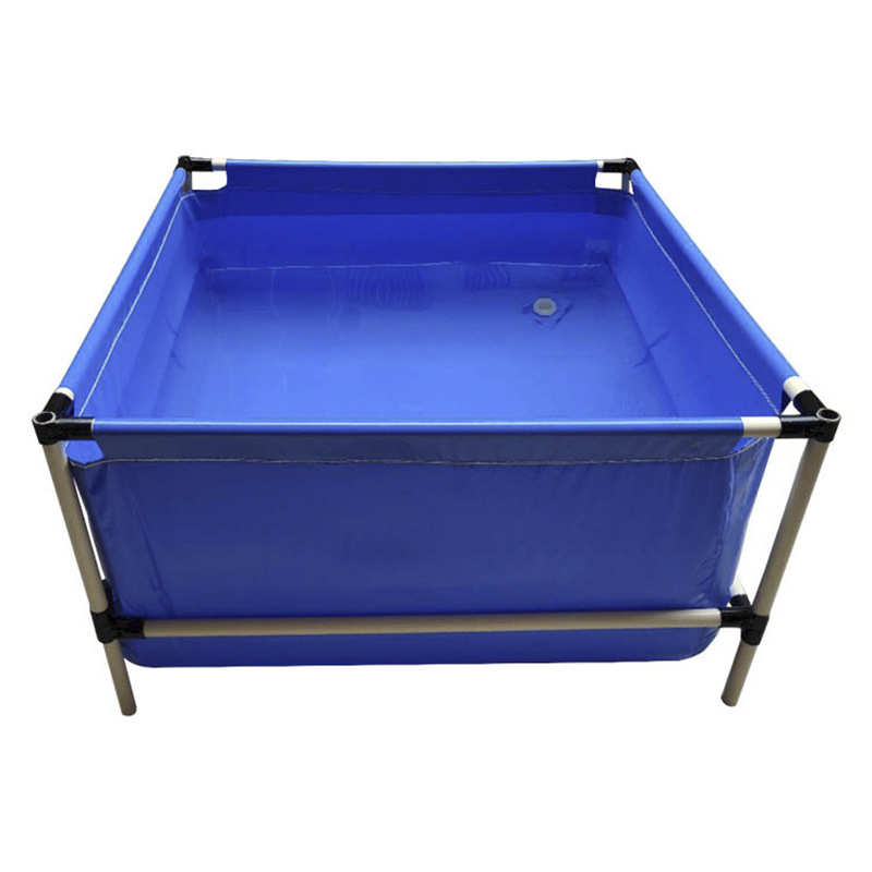 帆布鱼池带支架养殖水箱蓄水池大型加厚刀刮布养鱼池水池户外养殖