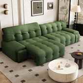 款 意式 极罗奇简堡电动功能沙发网红小新户型直排三人多伸缩TCL沙