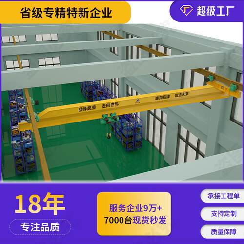 悬吨单梁挂天吊电动桥式起重机2室RXG内重5吨型
