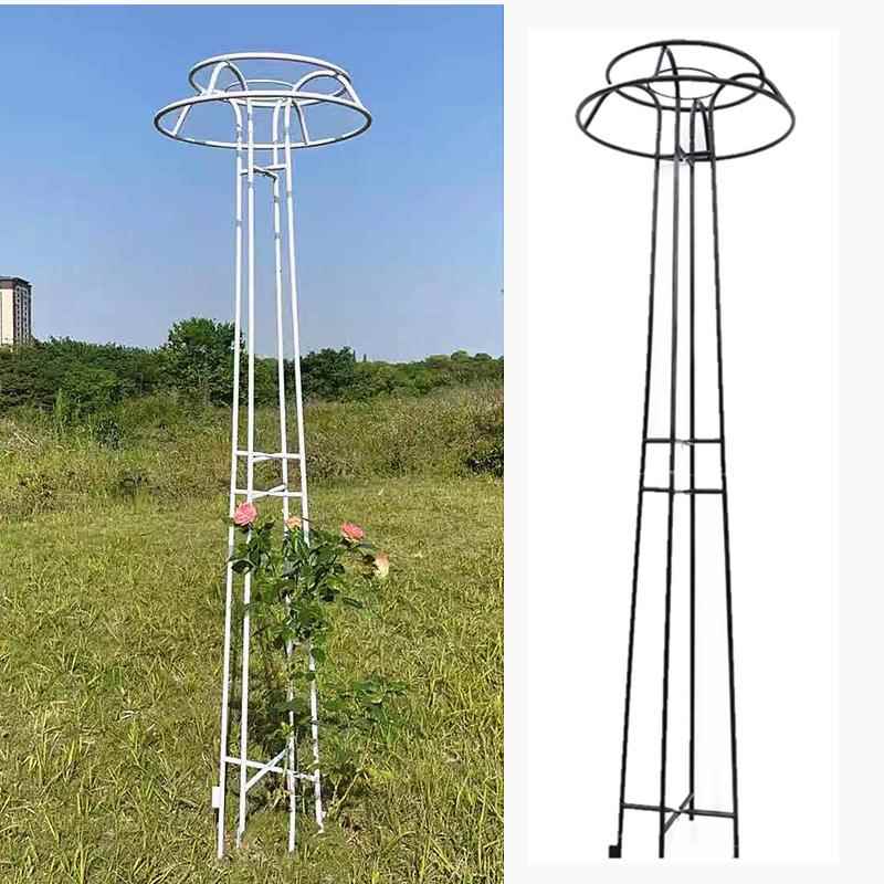 铁艺葡萄月季铁线 线莲植物攀爬蘑菇伞型花架爬藤架子支架杆庭院