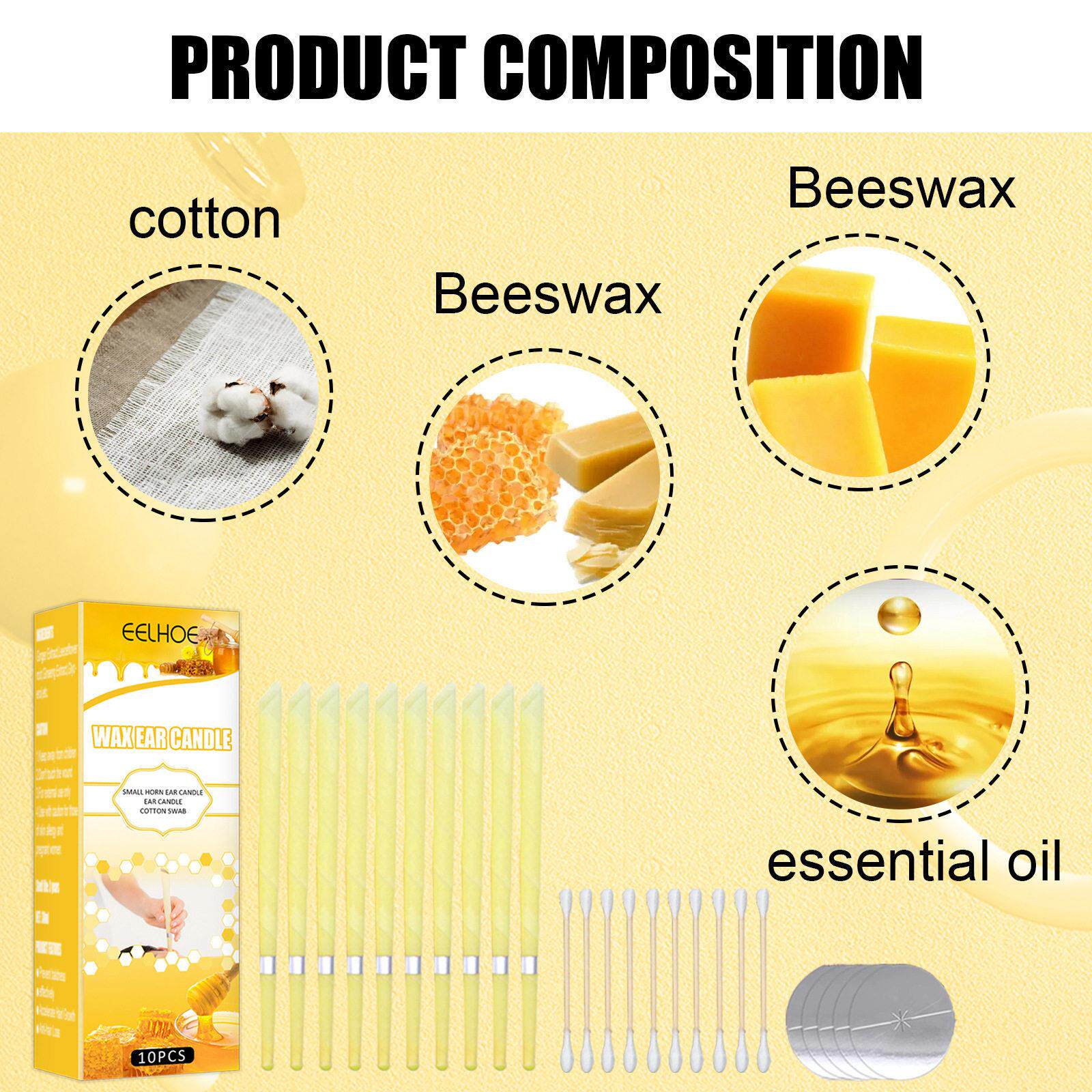 Aromatherapy Ear Candle Cleansing Earwax Ear Massage耳烛清洁