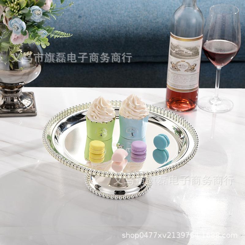 活动款铁艺婚礼杯子蛋糕架子欧式金色托盘果盘甜品台展示婚庆