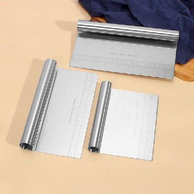 Stainless Steel Flour Cutter With Scale, Dough Cutter,