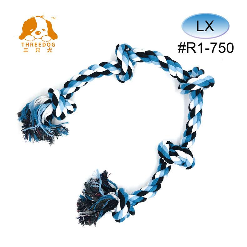 大狗5结三股手提吊球磨牙洁齿玩具 宠物玩具狗狗玩具