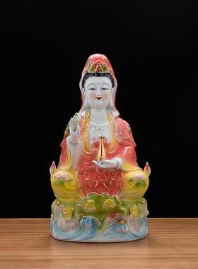 特陶观瓷音佛白家居DTE像摆件
