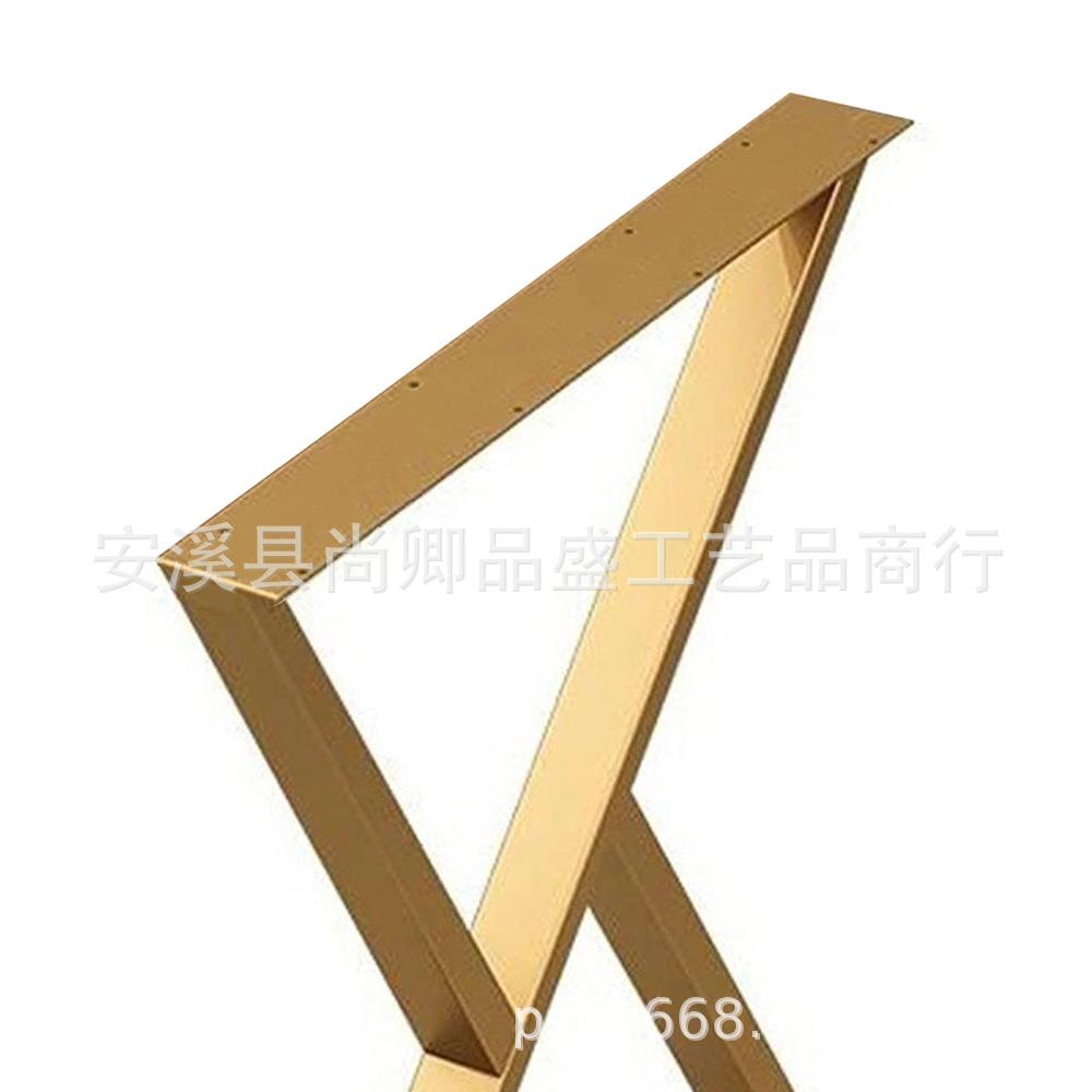 铁艺桌脚支架金属茶桌铁艺家具餐-桌腿几桌腿搁板脚现货桌架巴台