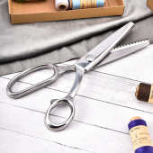 全钢花边剪刀狗牙锯齿剪手工牙布剪布样剪三角剪圆弧波浪花纹剪