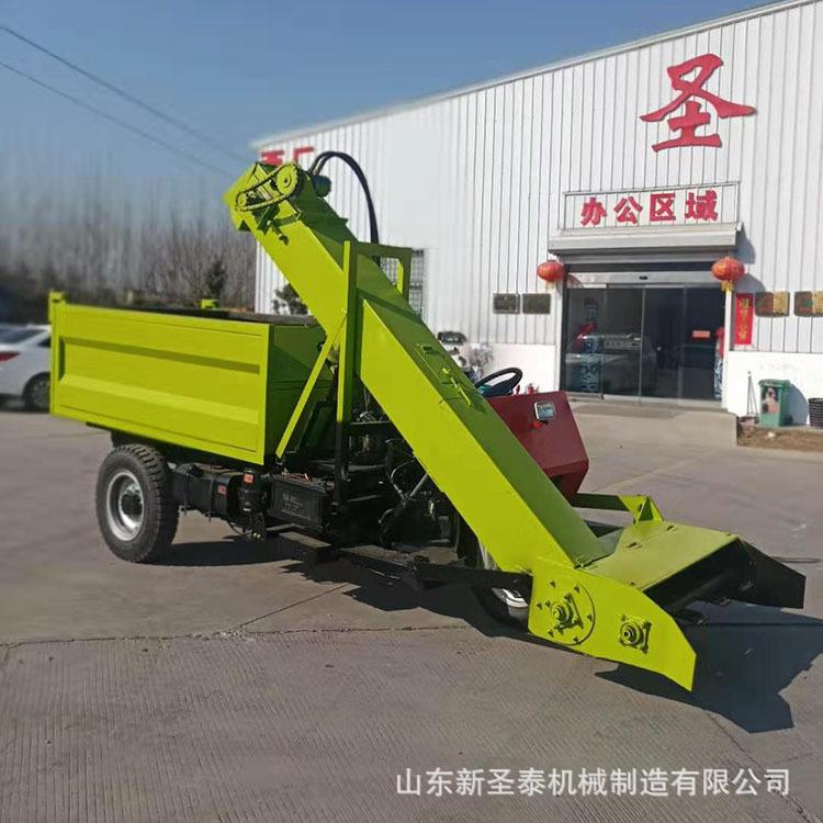 牛羊养殖专用清粪车价格柴油动力清粪车视频刮板式吸粪车