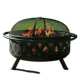 户外庭院圆形桌取暖柴火炉烤火架烤火炉碳火盆取暖炉篝火盆