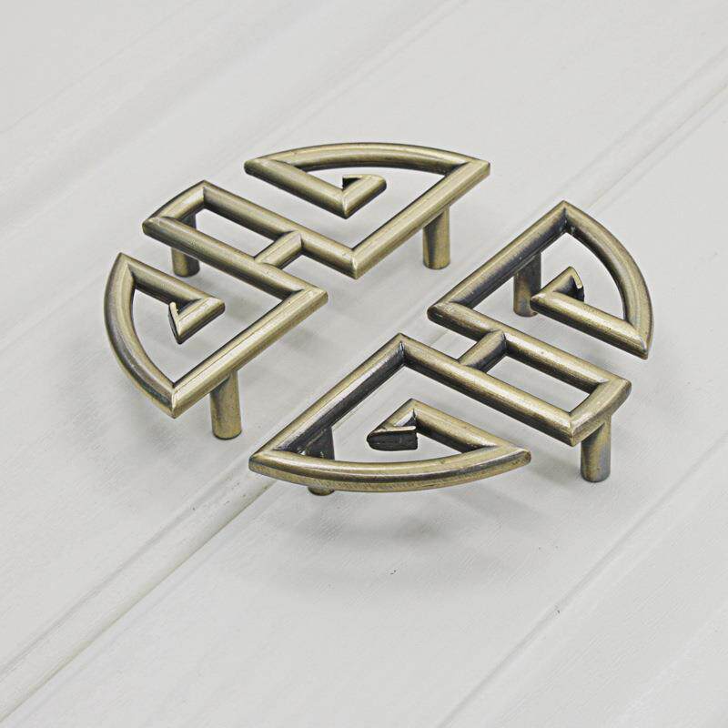 新款直销家具柜门拉手复古典仿古铜拉手中式双喜圆形抽屉鞋衣柜橱