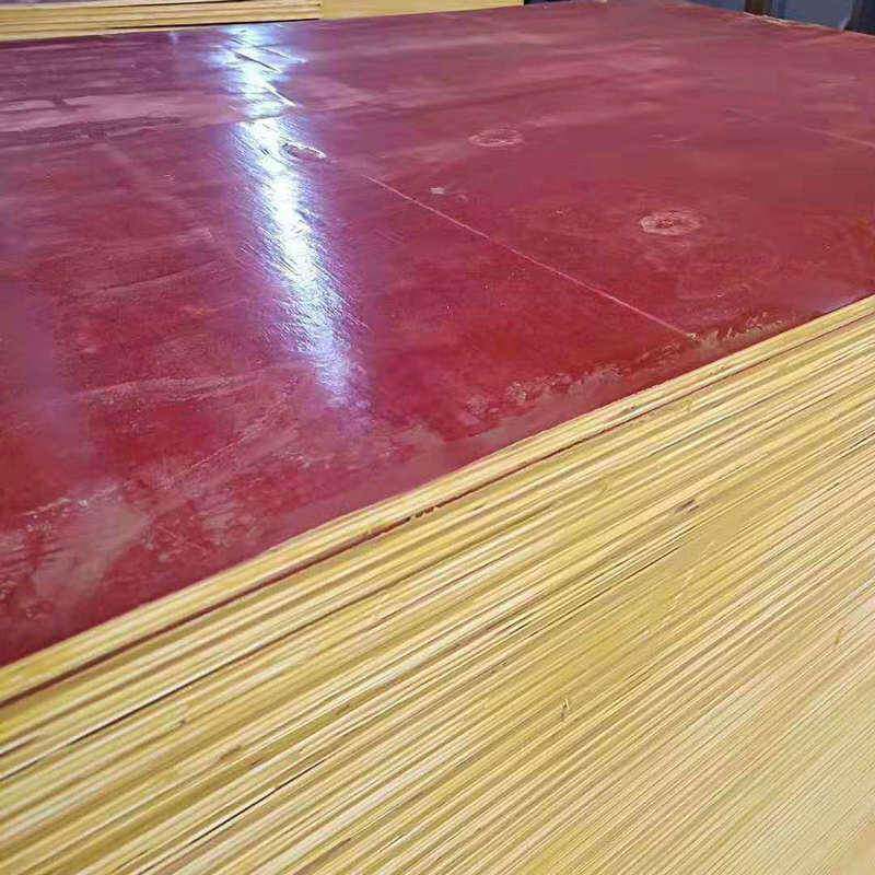 酚醛胶面板不易开胶1.2mm建筑覆膜板红模板多层板免漆板实木木板