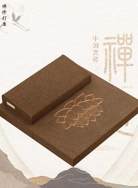 打坐禅修垫蒲团VQZ跪拜佛垫坐冥想拜垫家用加静厚折叠布艺椰垫棕