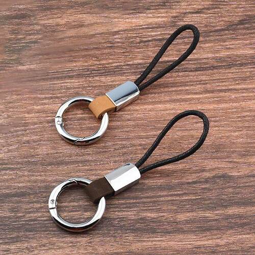 Handmade Leather Auto Keyring Key Holder Real Leather Cowhid