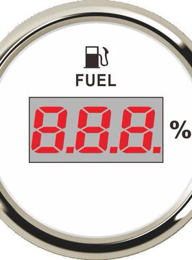 数显52mm12v24v圆形油量表百分比显示油箱油量多少240-33 0-190Ω