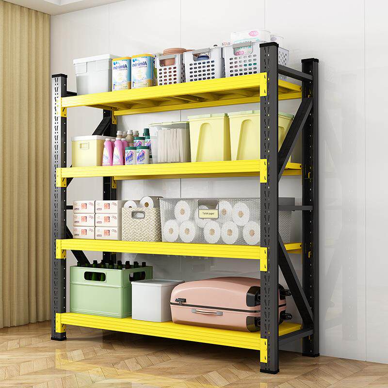 仓储货架重型加厚铁架子家用靠墙储物架仓库车库地下室物品收纳架