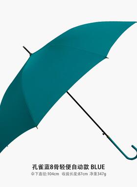 正品原社雨伞长柄英伦覆古16骨雨风晴两用女日系大号端高红色直抗