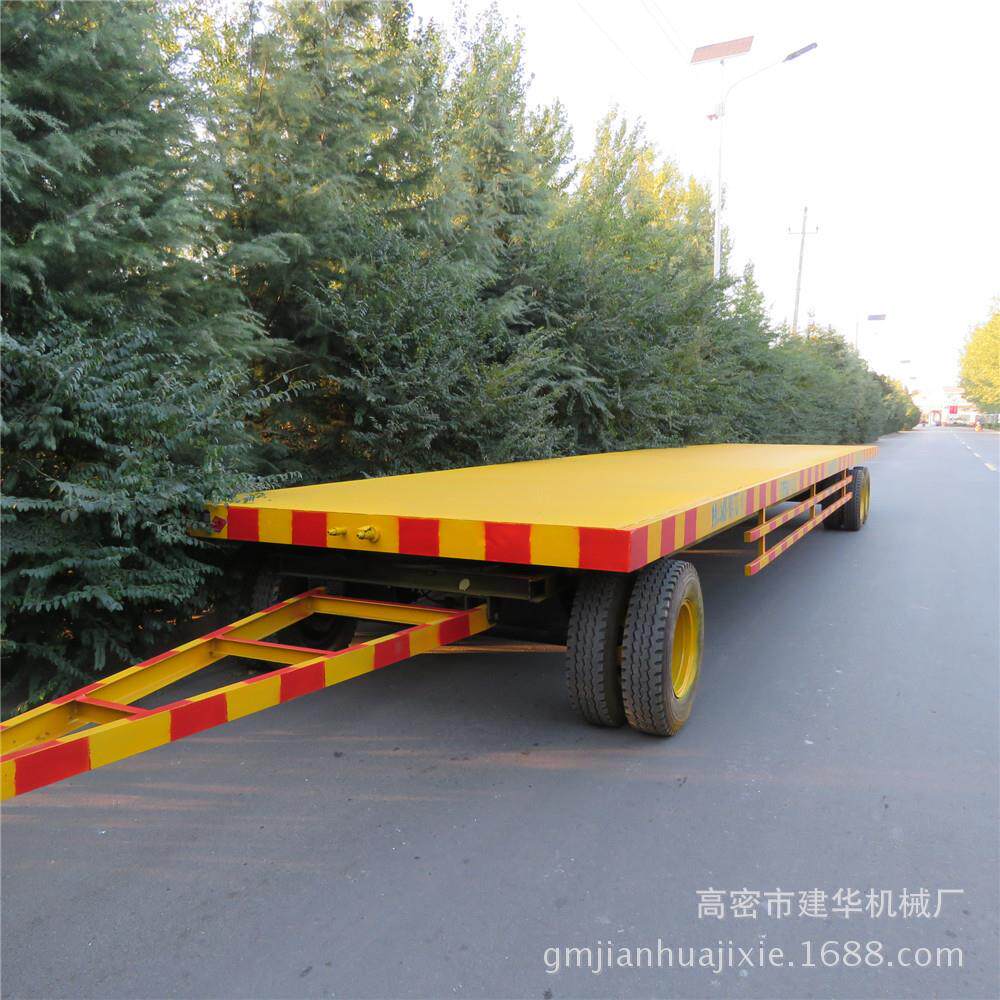 汽车轮胎重型平板拖车30吨12轮胎尺寸12000*2200*900mm工具车